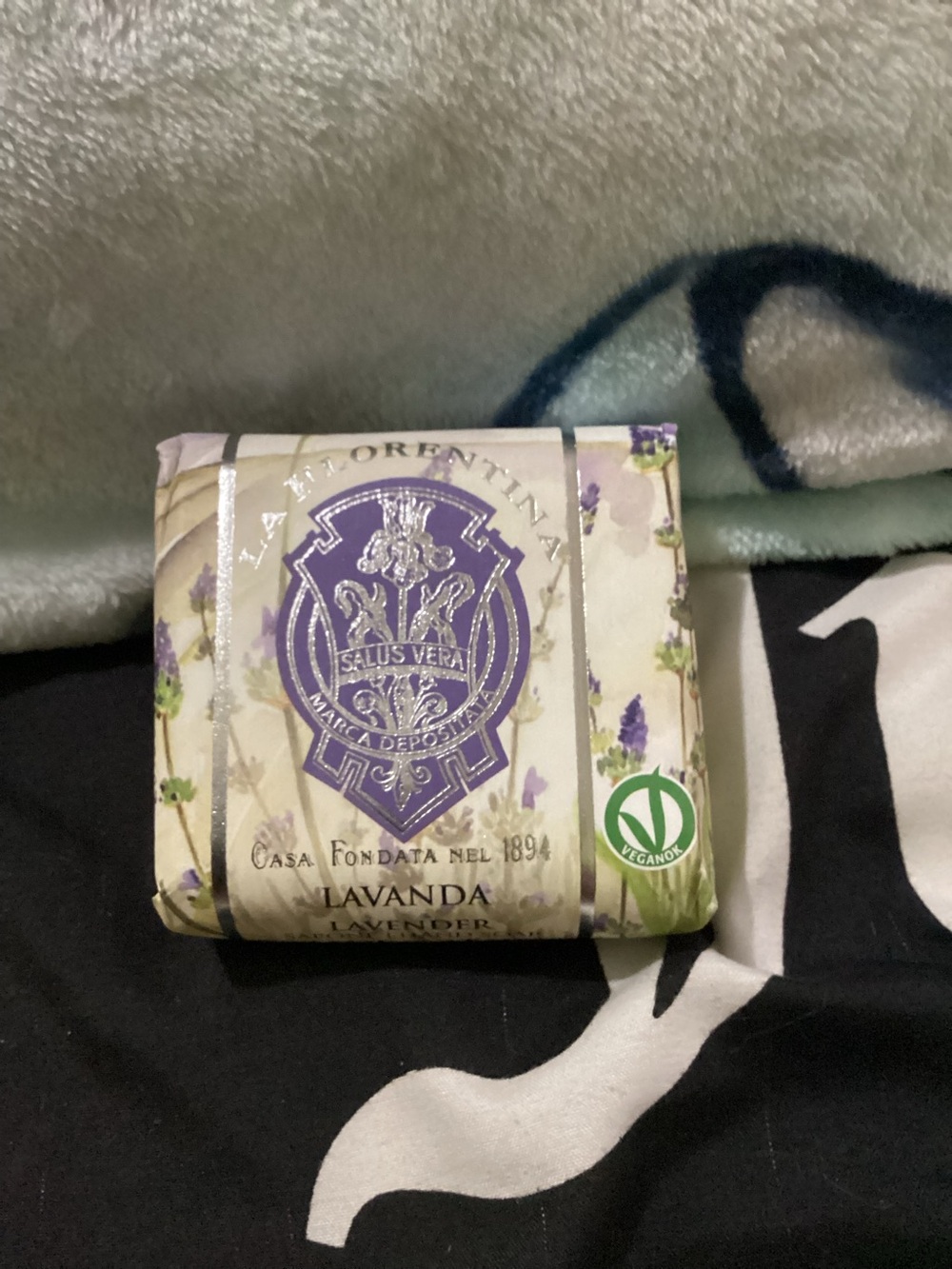 La Fiorentina Lavender Bar Soap - Purple & Cream Packaging